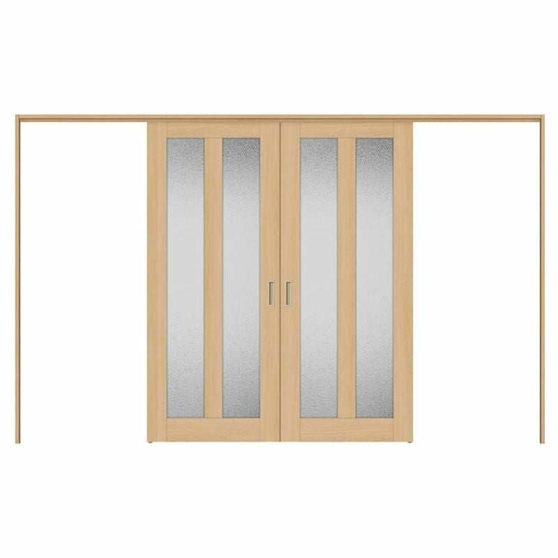 オーダーサイズ リクシル ラシッサＳ 可動間仕切り 上吊方式 引分け戸 ASMWH-LGG ケーシング付枠 W2149～3949㎜×Ｈ1750～2425㎜