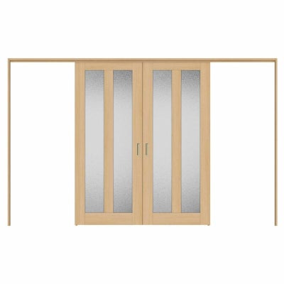 オーダーサイズ リクシル ラシッサＳ 可動間仕切り 上吊方式 引分け戸 ASMWH-LGG ケーシング付枠 W2149～3949㎜×Ｈ1750～2425㎜