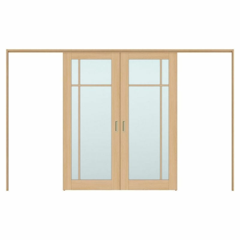 オーダーサイズ リクシル ラシッサＳ 可動間仕切り 上吊方式 引分け戸 ASMWH-LGK ケーシング付枠 W2149～3949㎜×Ｈ1750～2425㎜