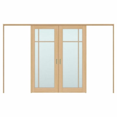 オーダーサイズ リクシル ラシッサＳ 可動間仕切り 上吊方式 引分け戸 ASMWH-LGK ケーシング付枠 W2149～3949㎜×Ｈ1750～2425㎜