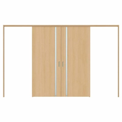 オーダーサイズ リクシル ラシッサＳ 可動間仕切り 上吊方式 引分け戸 ASMWH-LGL ケーシング付枠 W2149～3949㎜×Ｈ1750～2425㎜