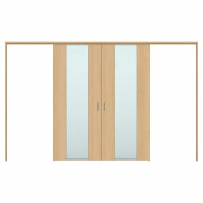 オーダーサイズ リクシル ラシッサＳ 可動間仕切り 上吊方式 引分け戸 ASMWH-LGN ケーシング付枠 W2149～3949㎜×Ｈ1750～2425㎜