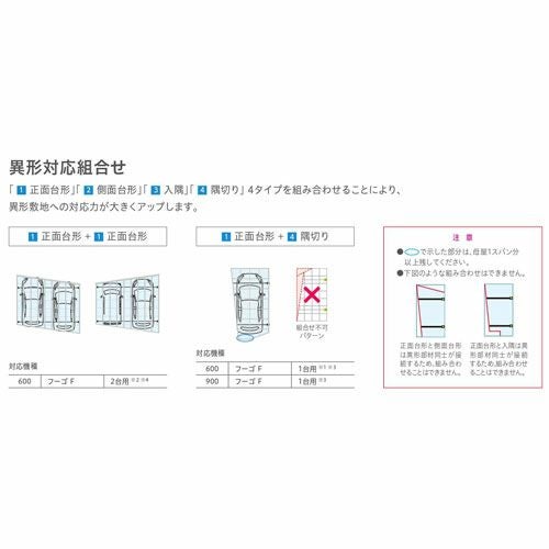 カーポート 1台駐車場 リクシル フーゴF 1台用 基本 27-50型 W2692 