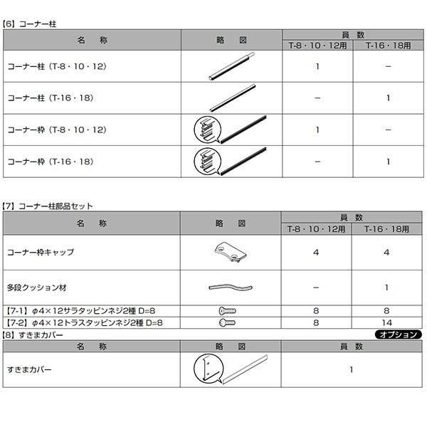 フェンス LIXIL サニーブリーズフェンス M型＜マテリアルカラー＞ 間仕切りタイプ(二段施工) T-16 本体 上段T-8(M型)/下段T-8(A型) 1000×1554mm 10枚目