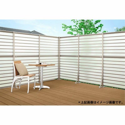 フェンス LIXIL サニーブリーズフェンス A型＜アルミタイプ＞ 間仕切りタイプ(二段施工) T-16 本体 上段T-8(A型)/下段T-8(S型) 1000×1554mm