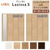 【オーダーサイズ 】リクシル ラシッサS クローゼットドア 4枚折れ戸 ノンレール ASCN-LAB ケーシング付枠 W1045～1844mm×H1545～2425mm ミラー付/無