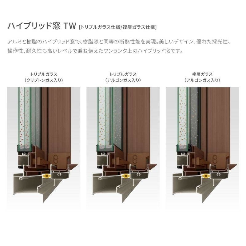 採風勝手口ドア 06020 TW (TG) W640×H2030mm トリプルガラス 樹脂