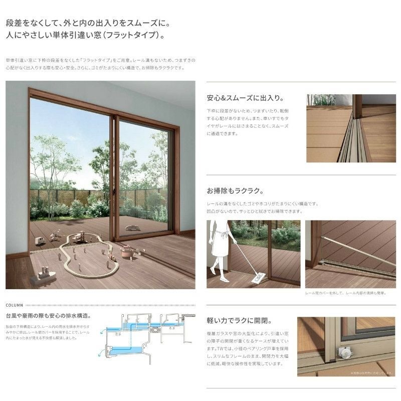 お店用 サッシ 4枚 茶色 LIXIL（リクシル） 引き違い窓 4枚建 25618-4 ATU W2600×H1830mm 内付