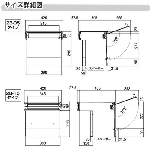 エクスポスト口金タイプ S-1型 埋込型 前入れ・後取り出し仕様 LIXIL