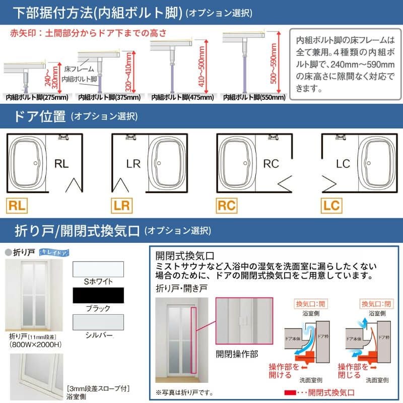 中東情勢の影響により納期未定】 システムバスルーム リデア Bタイプ 中東情勢の影響により納期未定】 システムバスルーム リデア Bタイプ
