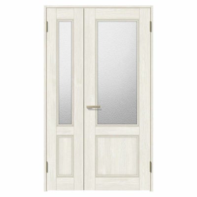 室内ドア 親子ドア ラシッサS LGY ノンケーシング枠 1220 W1188×H2023mm ガラス入りドア 錠付き/錠なし リクシル LIXIL 屋内 セミオーダー 建具 ドア 木製 おしゃれ 室内ドア 交換リフォーム DIY   【リフォームおたすけDIY】