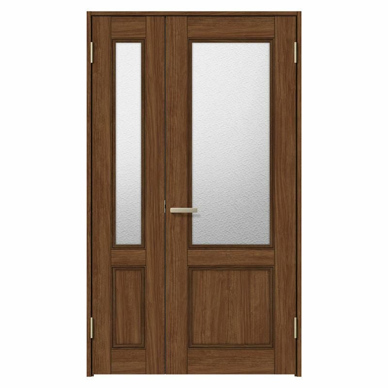 室内ドア 親子ドア ラシッサS LGY ケーシング付枠 1220 W1188×H2023mm ガラス入りドア 錠付き/錠なし リクシル LIXIL 屋内 セミオーダー 建具 ドア 木製 おしゃれ 室内ドア 交換リフォーム DIY   【リフォームおたすけDIY】