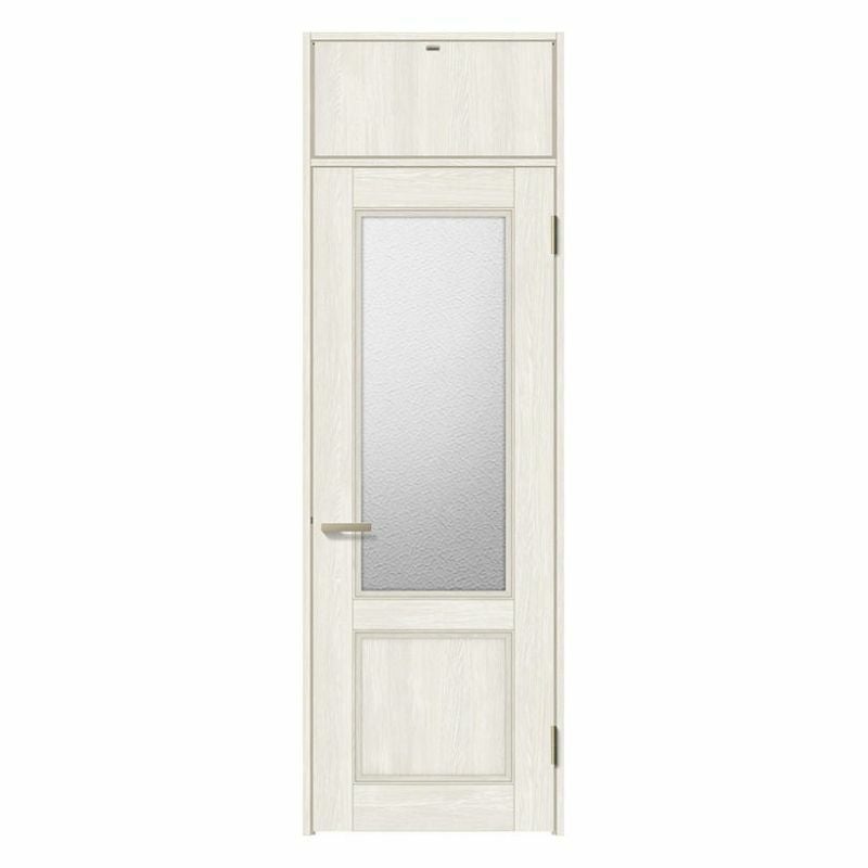 ランマ付 室内ドア ラシッサS LGY ノンケーシング枠 0724 W780×H2400mm ガラス入りドア 錠付き/錠なし リクシル LIXIL 屋内 セミオーダー 建具 ドア 木製 おしゃれ 室内ドア 交換リフォーム DIY   【リフォームおたすけDIY】