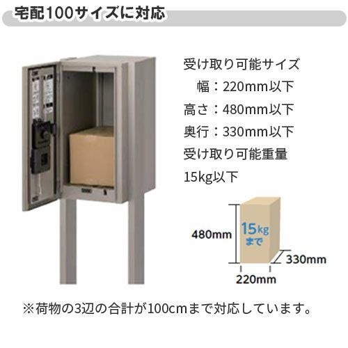 宅配ボックス リクシル 宅配ボックスKL 本体のみ 前入れ後取り出し 本体301×590×420mm 戸建て住宅用 ポスト LIXIL リフォーム 6枚目