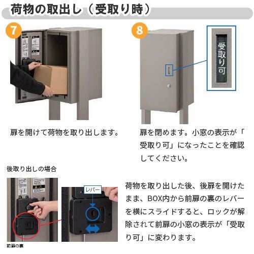 宅配ボックス リクシル 宅配ボックスKL 本体のみ 前入れ後取り出し 本体301×590×420mm 戸建て住宅用 ポスト LIXIL リフォーム 14枚目