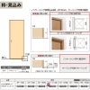 室内引戸 片引き戸 標準タイプ Vレール方式 ラシッサD ヴィンティア パネルタイプ LAY ノンケーシング枠 1220/1320/1420/1620/1820 リクシル 錠付き/錠なし 建材 建具 ドア 室内ドア 引戸 交換 リフォーム DIY 6枚目