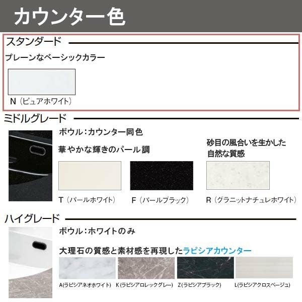 洗面台 ルミシス セットプラン スタンダード ボウル一体タイプ AN081 本体間口750mm L4AFH-075QXVC リクシル 洗面化粧台 おしゃれ 収納 交換 リフォーム DIY 6枚目