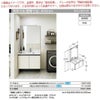 洗面台 ルミシス セットプラン ミドルグレード ボウル一体タイプ AN082 本体間口900mm L4ANN-090QXVC リクシル 洗面化粧台 おしゃれ 収納 交換 リフォーム DIY 2枚目