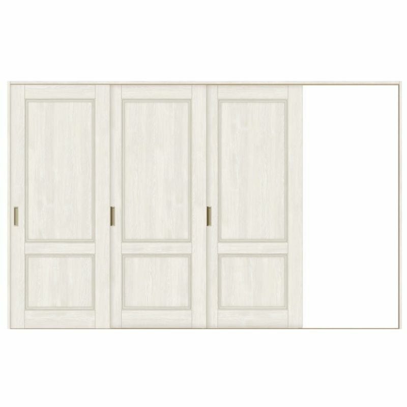 室内引戸 片引き戸 3枚建 Vレール方式 ラシッサS パネルタイプ LAY ノンケーシング枠 3220 W3220×H2023mm リクシル 片引戸 ドア LIXIL/TOSTEM リビング建材 室内建具 戸 扉 ドア リフォーム DIY