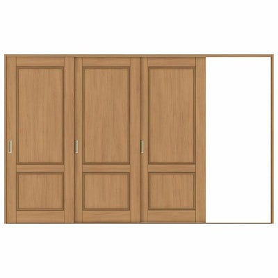 室内引戸 片引き戸 3枚建 Vレール方式 ラシッサS パネルタイプ LAY ケーシング付枠 3220 W3220×H2023mm リクシル 片引戸 ドア LIXIL/TOSTEM リビング建材 室内建具 戸 扉 ドア リフォーム DIY