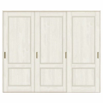 室内引戸 引き違い戸 3枚建 Vレール方式 ラシッサS パネルタイプ LAY ノンケーシング枠 2420 W2432×H2023mm リクシル トステム 引違い戸  ドア 引き戸 LIXIL/TOSTEM リビング建材 室内建具 戸 扉 ドア リフォーム DIY