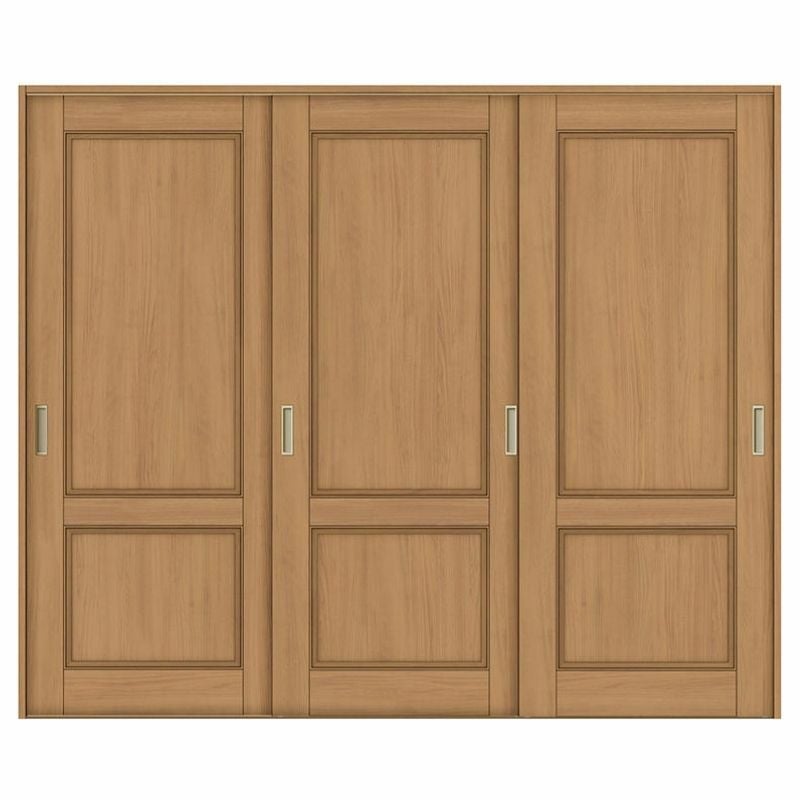 室内引戸 引き違い戸 3枚建 Vレール方式 ラシッサS パネルタイプ LAY ケーシング付枠 2420 W2432×H2023mm リクシル トステム 引違い戸  ドア 引き戸 LIXIL/TOSTEM リビング建材 室内建具 戸 扉 ドア リフォーム DIY