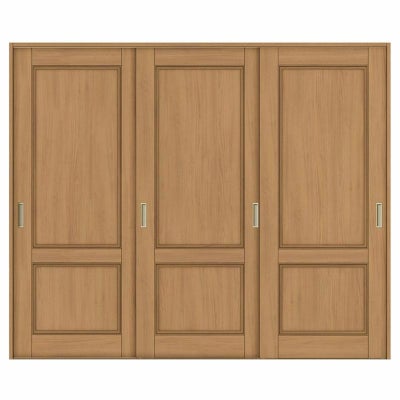 室内引戸 引き違い戸 3枚建 Vレール方式 ラシッサS パネルタイプ LAY ケーシング付枠 2420 W2432×H2023mm リクシル トステム 引違い戸  ドア 引き戸 LIXIL/TOSTEM リビング建材 室内建具 戸 扉 ドア リフォーム DIY