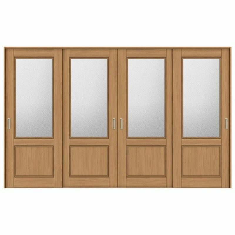 室内引戸 引き違い戸 4枚建 Vレール方式 ラシッサS ガラスタイプ LGY ケーシング付枠 3220 W3253×H2023mm リクシル トステム 引違い戸 ドア 引き戸 LIXIL/TOSTEM リビング建材 室内建具 戸 扉 ドア リフォーム DIY