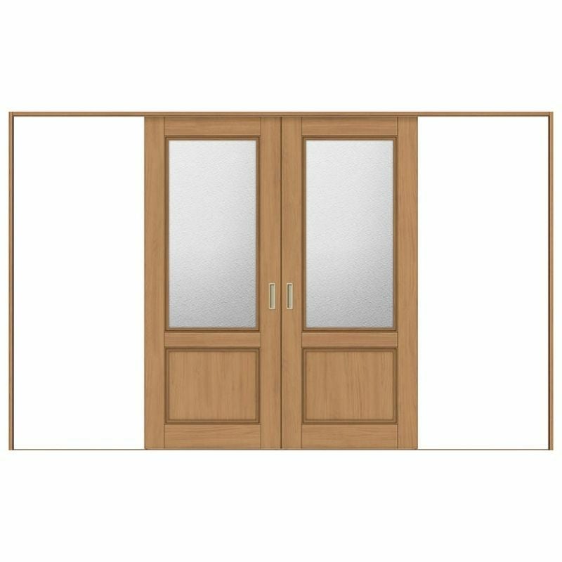 室内引戸 引分け戸 Vレール方式 ラシッサS ガラスタイプ LGY ケーシング付枠 3220 W3253×H2023mm リクシル トステム 引き分け戸 室内 ドア 引き戸 LIXIL/TOSTEM リビング建材 室内建具 戸 扉 ドア リフォーム DIY