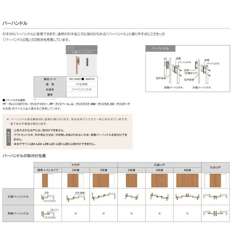 室内引戸 Vレール方式 リクシル ラシッサD キナリモダン 片引戸 3枚建  AKKT-LGL ノンケーシング枠 3220 W3220mm×H2023mm 室内引き戸 建具 交換 リフォーム DIY 7枚目