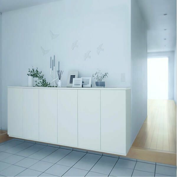 LIXIL ラフィス 玄関収納 ローカウンター型 フロート納まり ARGS-AA-○○-□-2408A1F-1-9 W2400mm(800＋800＋800) H08(818mm)【カウンターのみ特注】