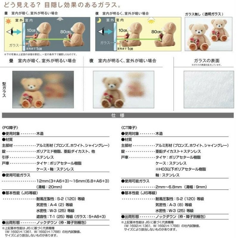引き違い窓 4枚建 ATU 特注寸法 W3001～3500×H2231～2353mm 内付型 単 