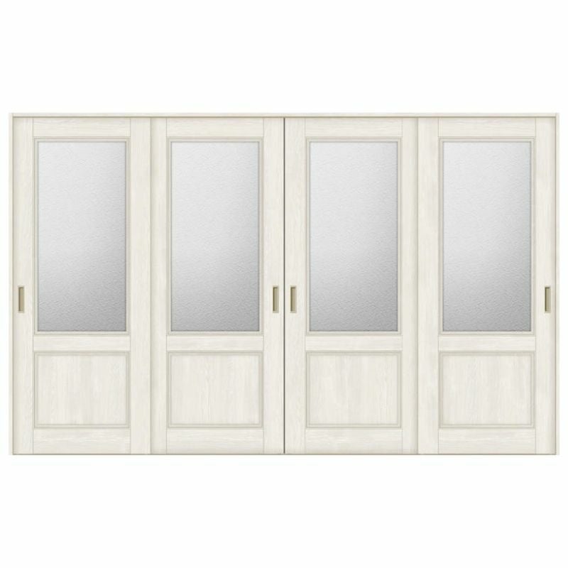 オーダーサイズ リクシル ラシッサＳ 室内引戸 Vレール方式 引違い戸4枚建 ASHF-LGY ノンケーシング枠 W2341～3949mm×Ｈ1728～2425mm