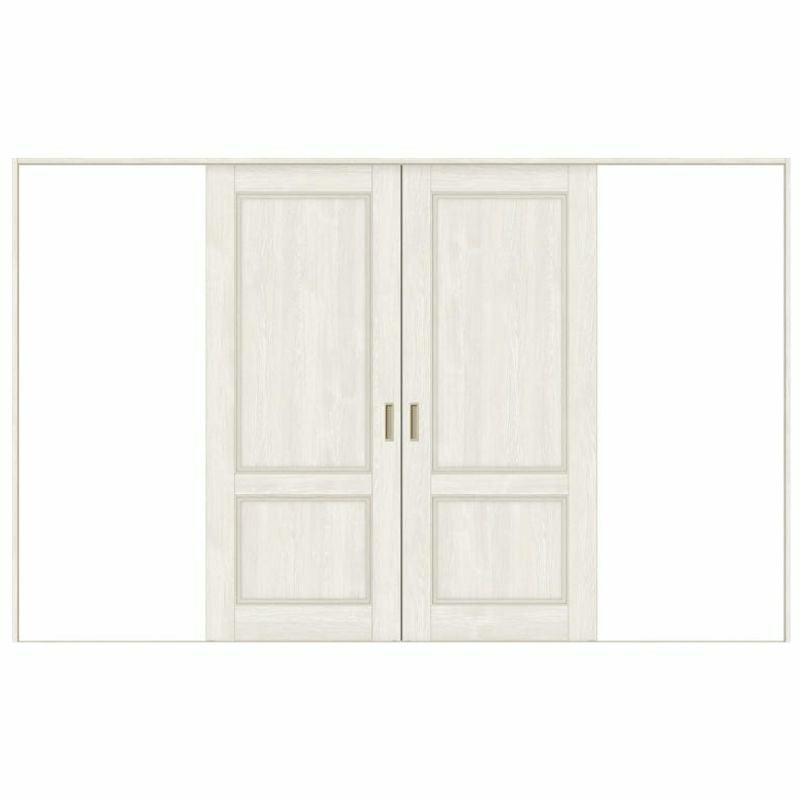 オーダーサイズ リクシル ラシッサＳ 室内引戸 Vレール方式 引分け戸 ASWH-LAY ノンケーシング枠 W2341～3949mm×Ｈ1728～2425mm