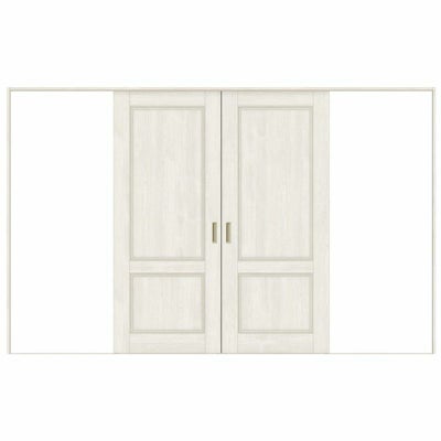 オーダーサイズ リクシル ラシッサＳ 室内引戸 Vレール方式 引分け戸 ASWH-LAY ノンケーシング枠 W2341～3949mm×Ｈ1728～2425mm