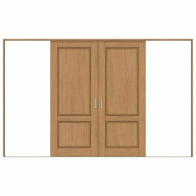 オーダーサイズ リクシル ラシッサＳ 室内引戸 Vレール方式 引分け戸 ASWH-LAY ケーシング付枠 W2341～3949mm×Ｈ1728～2425mm