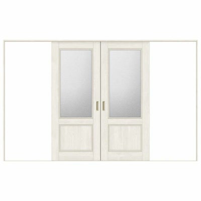 オーダーサイズ リクシル ラシッサＳ 室内引戸 Vレール方式 引分け戸 ASWH-LGY ノンケーシング枠 W2341～3949mm×Ｈ1728～2425mm