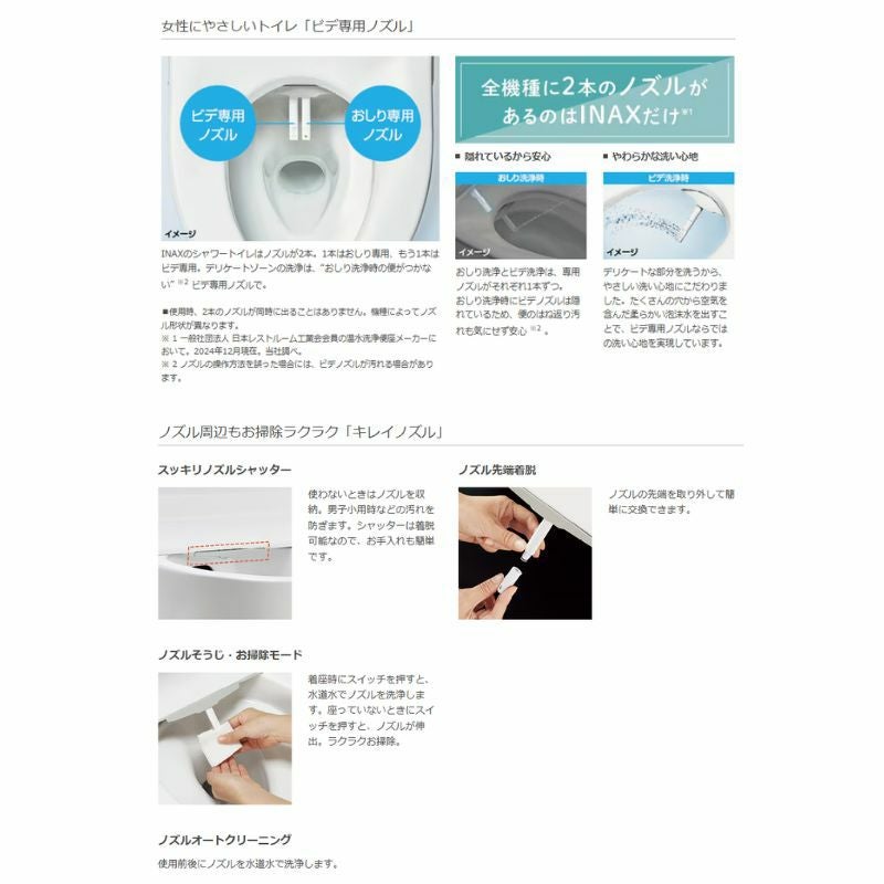 温水洗浄便座 CW-KB32シャワートイレ KBシリーズ 手動ハンドル式INAX イナックス LIXIL リクシル  便座 本体 交換 6枚目