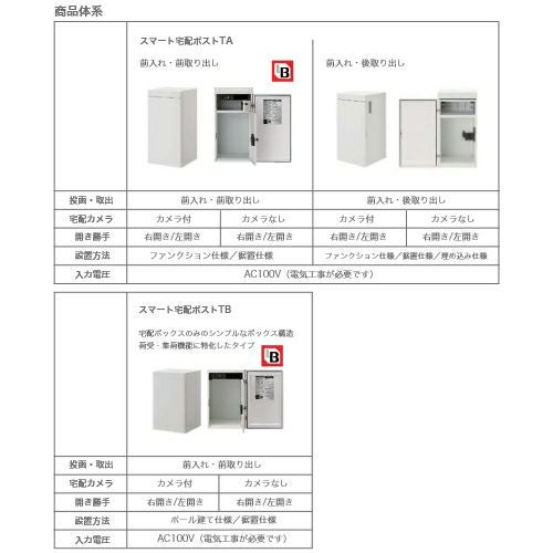宅配ボックス リクシル スマート宅配ポストTA 壁埋め込み仕様 戸建て住宅用 ポスト 本体410×810×404mm おしゃれ 屋外 LIXIL リフォーム ホームユニット無 4枚目