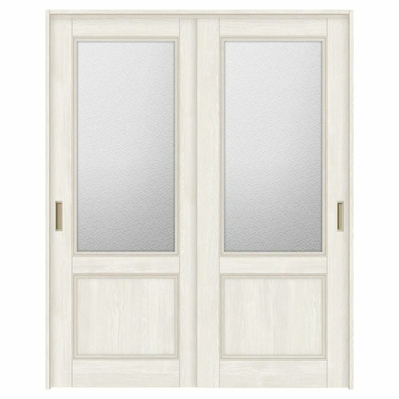 室内引戸 引き違い戸 2枚建 上吊方式 ラシッサS ガラスタイプ LGY ケーシング付枠 1620/1820 リクシル トステム 上吊り引違い戸 リフォーム DIY