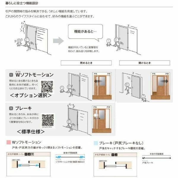 室内引戸 引き違い戸 2枚建 上吊方式 ラシッサD ヴィンティア LGY ノン