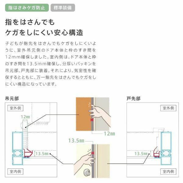 リフォーム用アパートドア リシェント 玄関リフォーム ランマなし A32型 断熱仕様 k2仕様 W714～825×H1739～2117mm リクシル/LIXIL 工事付対応可能アパートドア 5枚目
