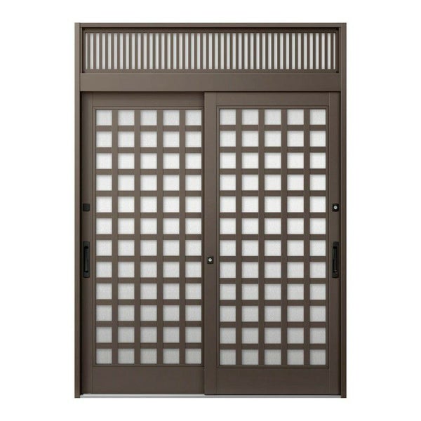 玄関引き戸JS 25P型 W164/169/187×H23 玄関引戸 2枚建 ランマ付 LIXIL リクシル TOSTEM トステム 断熱 和風 玄関 ドア 引き戸 おしゃれ 交換 リフォーム DIY