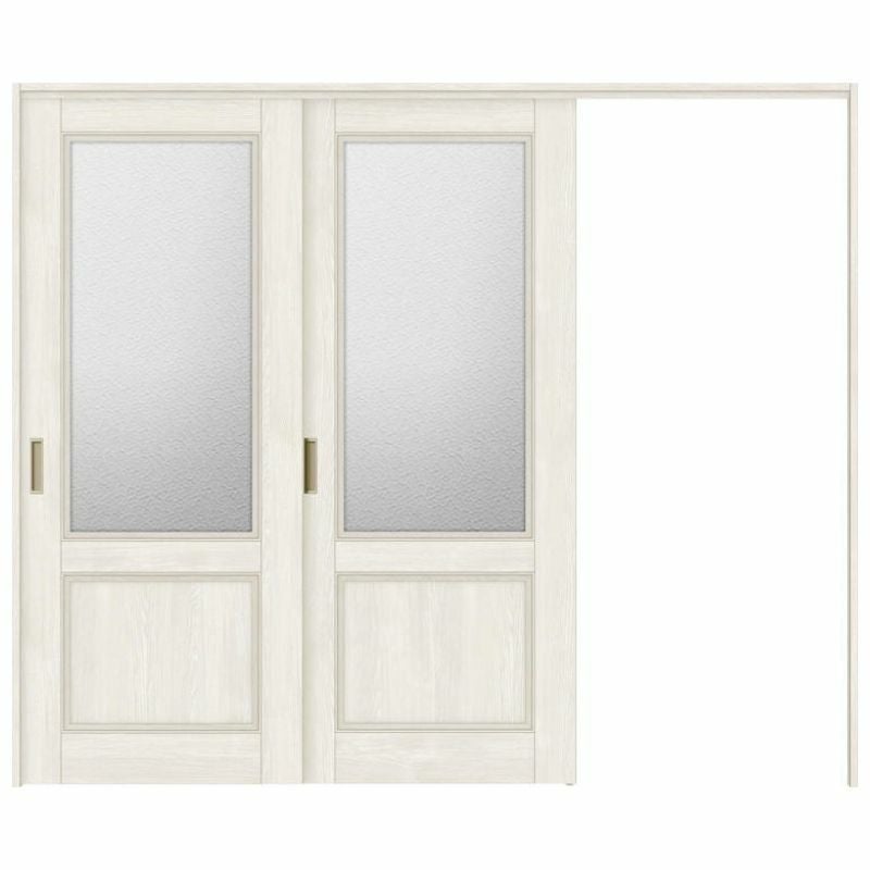 可動間仕切り 片引き戸 2枚建 引戸上吊方式 ラシッサS ガラスタイプ LGY ノンケーシング枠 2420/2423 リクシル トステム 室内引き戸 引戸 リフォーム DIY