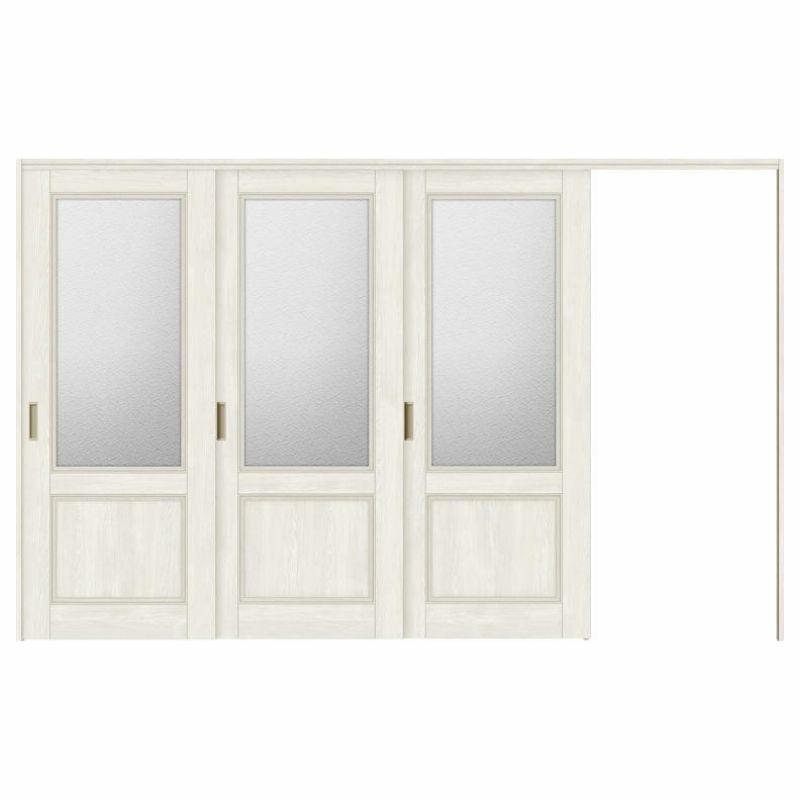 可動間仕切り 片引き戸 3枚建 引戸上吊方式 ラシッサS ガラスタイプ LGY ノンケーシング枠 3220/3223 リクシル トステム 室内引き戸 引戸 リフォーム DIY