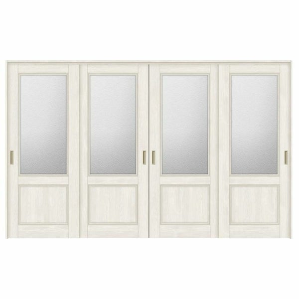 可動間仕切り 引き違い戸 4枚建 引戸上吊方式 ラシッサS ガラスタイプ LGY ノンケーシング枠 3220/3223 リクシル トステム 室内引戸 引違い戸 リフォーム DIY