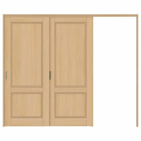 オーダーサイズ リクシル ラシッサＳ 可動間仕切り 引戸上吊方式 片引戸2枚建 ASMKD-LAY ケーシング付枠 W1604～2954mm×Ｈ1750～2425mm