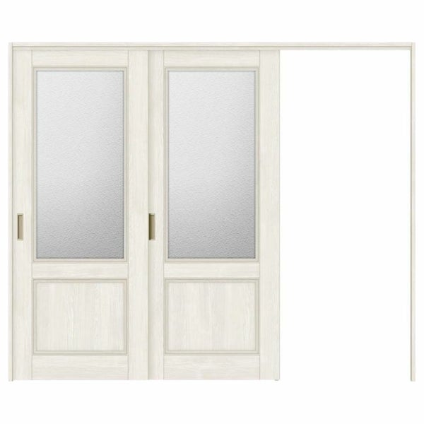 オーダーサイズ リクシル ラシッサＳ 可動間仕切り 引戸上吊方式 片引戸2枚建 ASMKD-LGY ノンケーシング枠 W1604～2954mm×Ｈ1750～2425mm