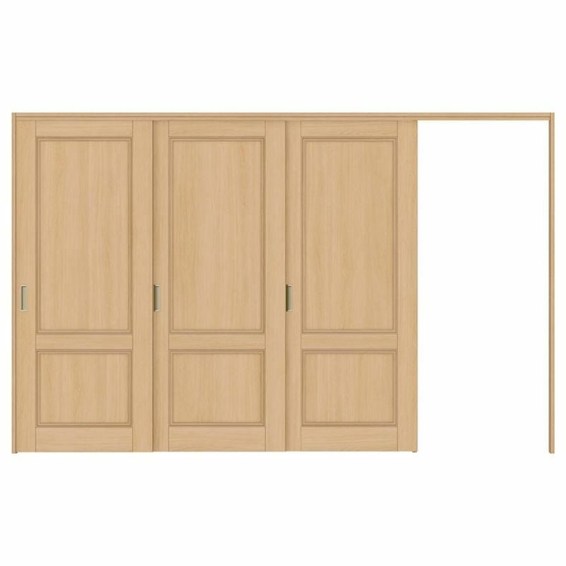 オーダーサイズ リクシル ラシッサＳ 可動間仕切り 引戸上吊方式 片引戸3枚建 ASMKT-LAY ケーシング付枠 W2116～3916mm×Ｈ1750～2425mm