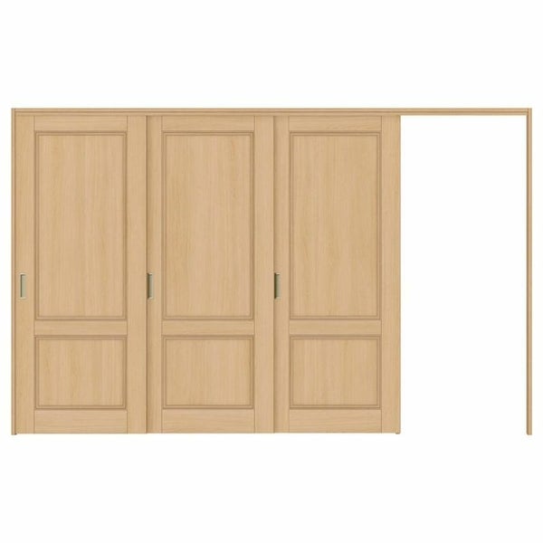 オーダーサイズ リクシル ラシッサＳ 可動間仕切り 引戸上吊方式 片引戸3枚建 ASMKT-LAY ケーシング付枠 W2116～3916mm×Ｈ1750～2425mm